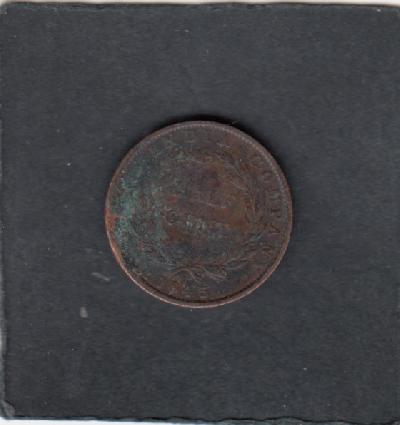 Beschrijving: 1/2 Cent VICTORIA